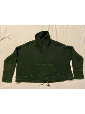 Sweaty Betty Cowl Neck Cropped Waffle Sweater, Size XXL, EUC